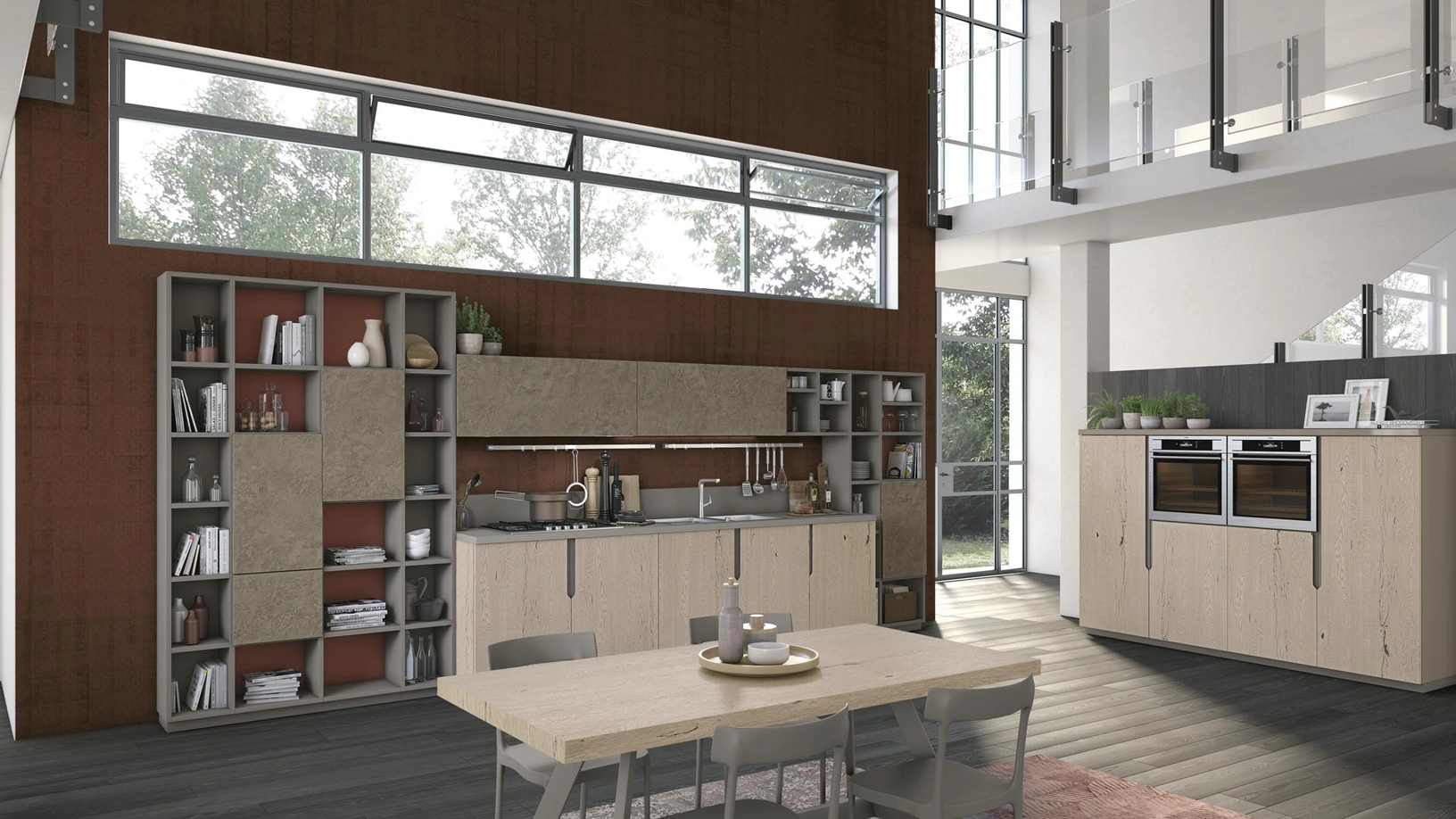 Cucina Moderna ad angolo Oltre 11 di Lube