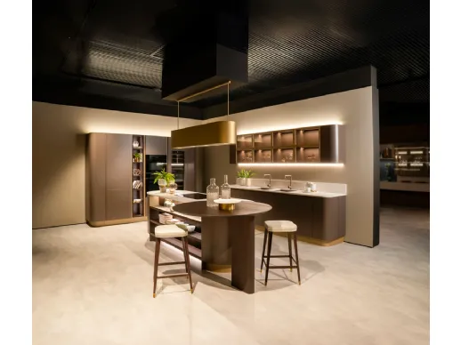 Cucina Moderna con isola Clover 21 di Lube