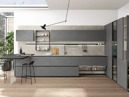 Cucina Moderna con penisola Immagina 16 di Lube