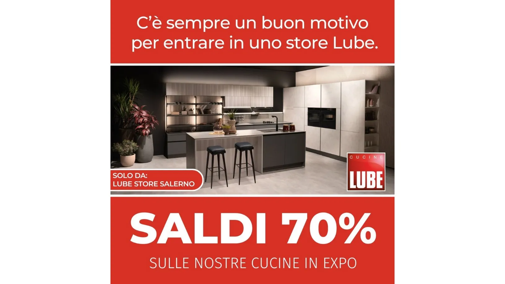 Saldi Esclusivi Cucine Lube a Salerno: Sconti Fino al 70% sulle Cucine in Expo!